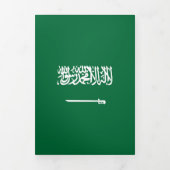 Saudi-Arabien-Flagge Dreifach Gefaltete Karte (Cover)