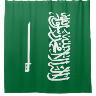 Saudi-Arabien-Flagge Duschvorhang