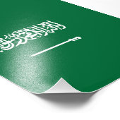 Saudi-Arabien-Flagge Fotodruck (Ecke)