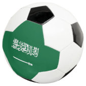 Saudi-Arabien-Flagge Fußball (Dreiviertel)