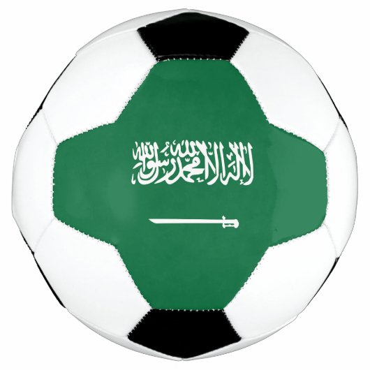 Saudi-Arabien-Flagge Fußball (Vorderseite)