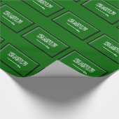 Saudi-Arabien Flagge Geschenkpapier (Ecke)
