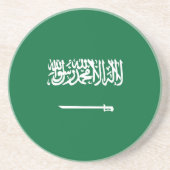 Saudi-Arabien-Flagge Getränkeuntersetzer (Vorne)