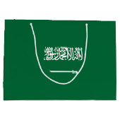 Saudi-Arabien-Flagge Große Geschenktüte (Rückseite)