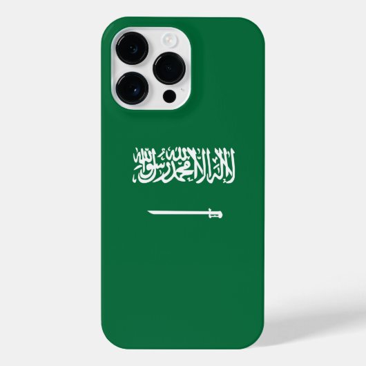Saudi-Arabien-Flagge iPhone Hülle (Rückseite)