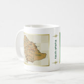 Saudi-Arabien Flagge + Karten-Tasse Kaffeetasse (Vorderseite Links)