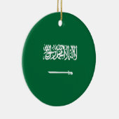 Saudi-Arabien-Flagge Keramik Ornament (Rechts)
