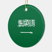 Saudi-Arabien-Flagge Keramik Ornament (Links)