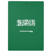 Saudi-Arabien-Flagge Klemmbrett (Rückseite)