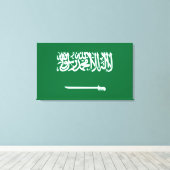 Saudi-Arabien-Flagge Leinwanddruck (Insitu (Holzboden))