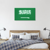 Saudi-Arabien-Flagge Leinwanddruck (Insitu (Schlafzimmer))