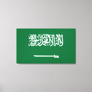 Saudi-Arabien-Flagge Leinwanddruck