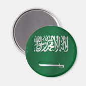 Saudi-Arabien-Flagge Magnet (Vorderseite/Rückseite)