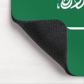 Saudi-Arabien-Flagge Mousepad (Ecke)