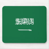 Saudi-Arabien-Flagge Mousepad (Vorne)