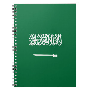 Saudi-Arabien-Flagge Notizblock