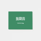 Saudi-Arabien-Flagge Post-it Klebezettel (Vorderseite)