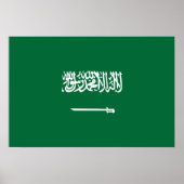Saudi-Arabien-Flagge Poster (Vorne)