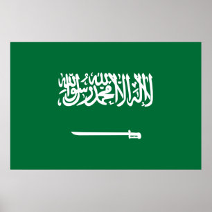 Saudi-Arabien-Flagge Poster