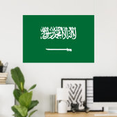 Saudi-Arabien-Flagge Poster (Heimbüro)