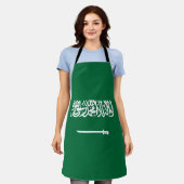 Saudi-Arabien-Flagge Schürze (Getragen)