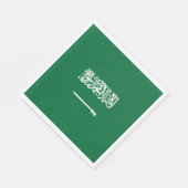 Saudi-Arabien-Flagge Serviette (Ecke)