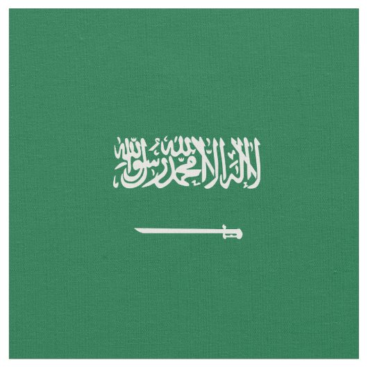 Saudi-Arabien-Flagge Stoff (Nahaufnahme)