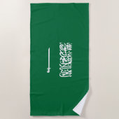 Saudi-Arabien-Flagge Strandtuch (Vorderseite)