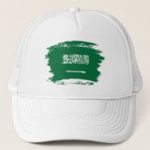 Saudi-Arabien-Flagge Truckerkappe (Vorderseite)
