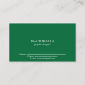 Saudi-Arabien-Flagge Visitenkarte (Rückseite)