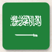 Saudi-Arabien Flaggen-Untersetzer Getränkeuntersetzer (Vorderseite)