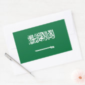 Saudi-Arabien Flaggenaufkleber Rechteckiger Aufkleber (Umschlag)