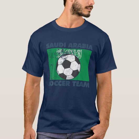 Saudi-Arabien Fußballmannschaft Flag 2022 Unterstü T-Shirt (Vorderseite)