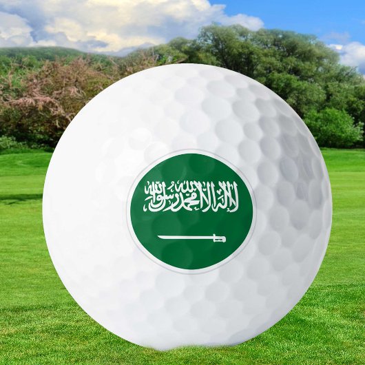 Saudi-Arabien Golf Balls, Saudi-Flag patriotisch Golfball