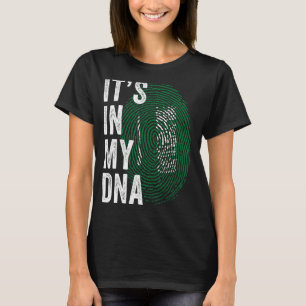Saudi-Arabien ist in meiner DNA, Saudi Fingerprint T-Shirt