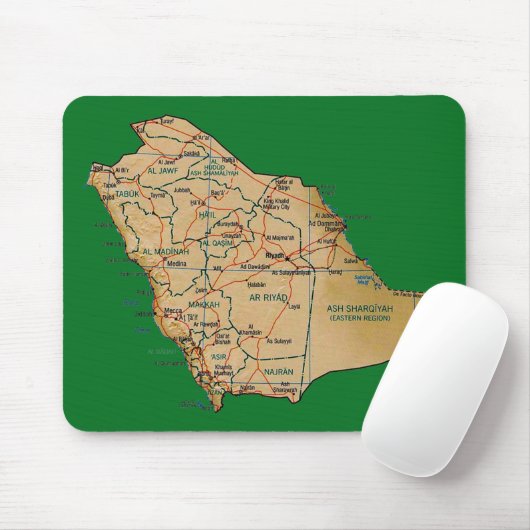 Saudi-Arabien Karte Mousepad (Mit Mouse)