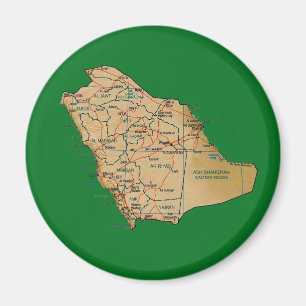 Saudi-Arabien Karten-Magnet Magnet