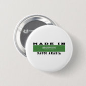 Saudi-Arabien machte in den Entwürfen Button (Vorne & Hinten)