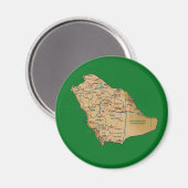 Saudi-Arabien - Mappnet Magnet (Vorderseite/Rückseite)