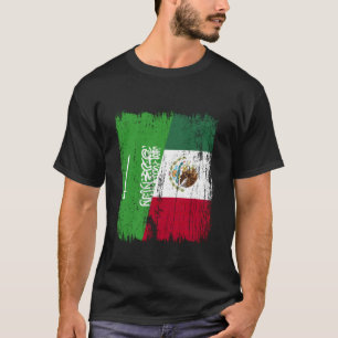 Saudi-Arabien Mexiko Halbflagge Saudi-Arabisch Mex T-Shirt