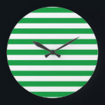 Saudi-Arabien Norfolk Island Flaggenland Große Wanduhr<br><div class="desc">Saudi-Arabien Norfolk Insel Streifen Land Symbol grün weiß</div>