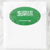 Saudi-Arabien Ovaler Aufkleber (Tasche)