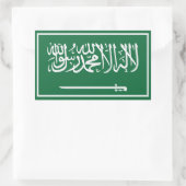 Saudi-Arabien Rechteckiger Aufkleber (Tasche)
