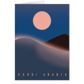 Saudi-Arabien Reiseplakat. (Vorne)