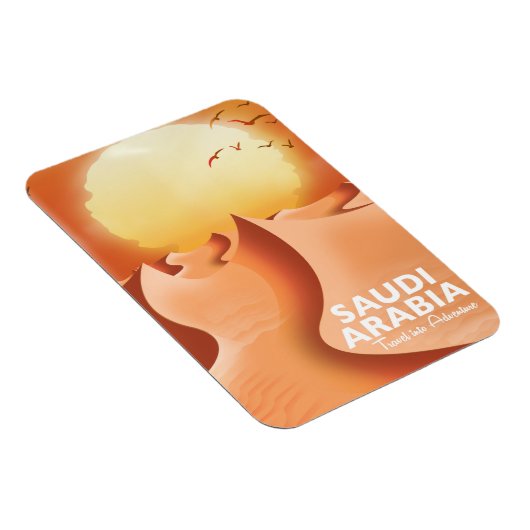 Saudi-Arabien - Reiseplakat Magnet (Rechte Seite)