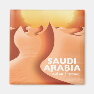 Saudi-Arabien - Reiseplakat Magnet