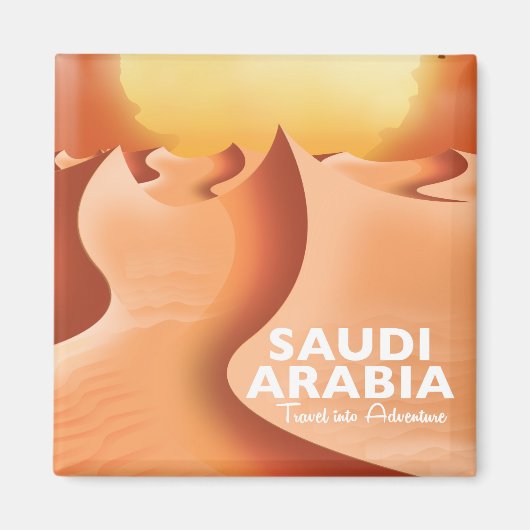Saudi-Arabien - Reiseplakat Magnet (Vorne)