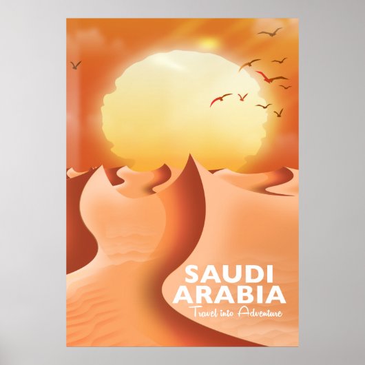 Saudi-Arabien - Reiseplakat Poster (Vorne)