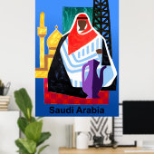 Saudi-Arabien Reiseplakat Poster (Heimbüro)