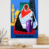 Saudi-Arabien Reiseplakat Poster (Küche)
